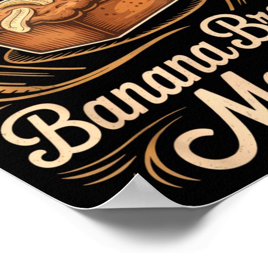 Banana Bread Master Baker Chef Humor Fall Baking L ポスター (角)