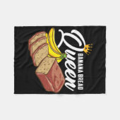 Banana Bread Queen Banana Bread フリースブランケット (正面(横))