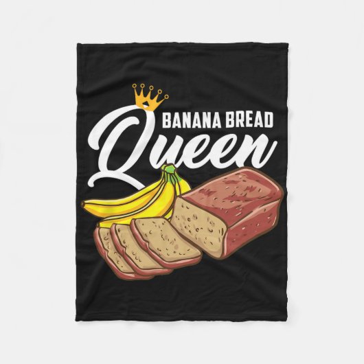 Banana Bread Queen Banana Bread フリースブランケット (正面)