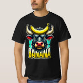 Banana Bull - absurdes Tierdesign für Witzbolde Tシャツ (正面)