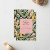 Banana Bunch新しいアドレス移動アナウンスメントカード ノートカード (正面/裏面インサイチュ)