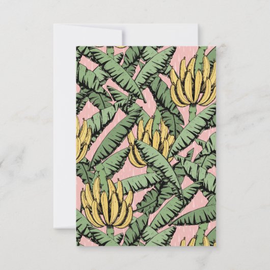 Banana Bunch新しいアドレス移動アナウンスメントカード ノートカード (裏面)