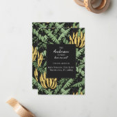Banana Bunch新しいアドレス移動アナウンスメントカード ノートカード (正面/裏面インサイチュ)