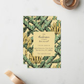 Banana Bunch新しいアドレス移動アナウンスメントカード ノートカード (正面/裏面インサイチュ)