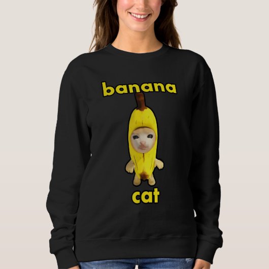 banana cat スウェットシャツ (正面)