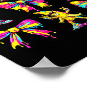 Banana coquette bow drip kids men women youth boys ポスター (角)