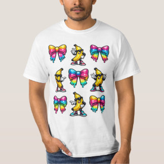 Banana Coquette Bow Drip Kids Men Women Youth Boys Tシャツ