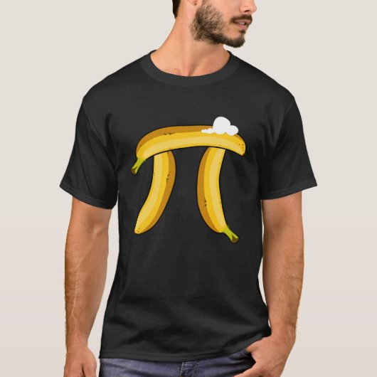 Banana Cream Pi Funny Pi Day Banana Cream Pi Tシャツ (正面)