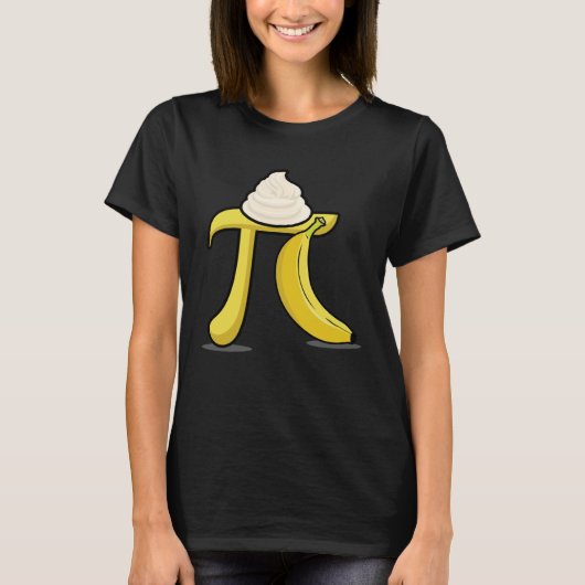 Banana Cream Pi  Pi Day Math Teacher Tシャツ (正面)