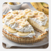 Banana Cream Pie スクエアシール (正面)