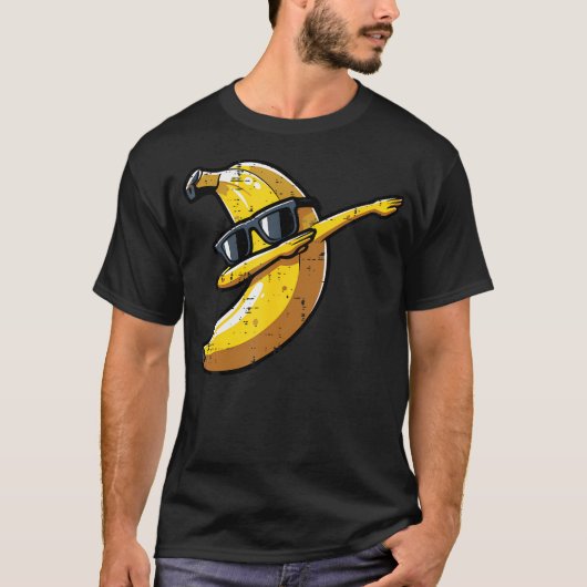 Banana Dab Sunglasses Cute Fruit Dance Boys Kids M Tシャツ (正面)