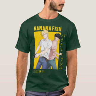 BANANA FISH アッシュ リン エイジ 奥村 カード アニメ ファミリー Tシャツ