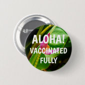 Banana Flower, Limahuli Gardens Aloha Vaccinated 缶バッジ (正面&裏面)