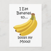 Banana Fruit Boost My Mood Funny ポストカード (正面)