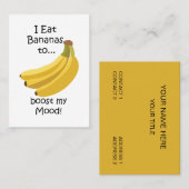 Banana Fruit Boost My Mood Funny 名刺 (正面/裏面)