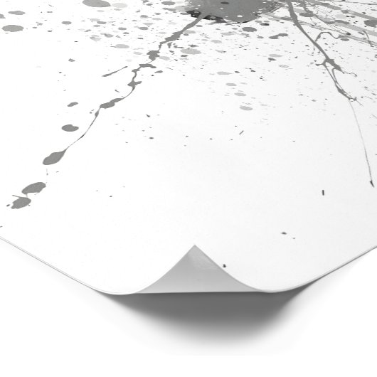 Banana Fruit Grey ポスター (角)