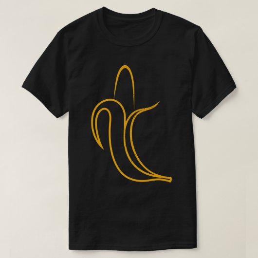 Banana Fruit Lover Minimalist Healthy Food Vegetar Tシャツ (デザイン正面)