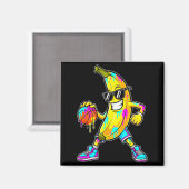 Banana Funny Basketball Drip Kids Youth Boys Girls マグネット (正面/裏面)