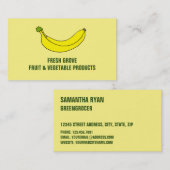 Banana、Greengrocers Business Card 名刺 (正面/裏面)