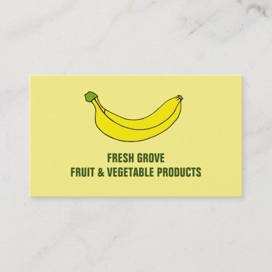 Banana、Greengrocers Business Card 名刺 (正面)