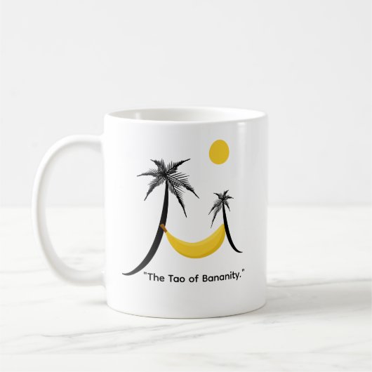 Banana hammock mug コーヒーマグカップ (左)