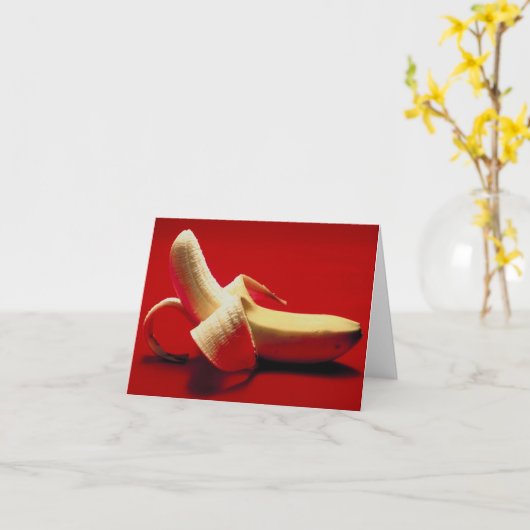 Banana in a Red Room Card カード (黄色い花)