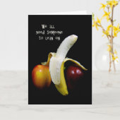 Banana Learing On Apple'考え's of you カード (黄色い花)