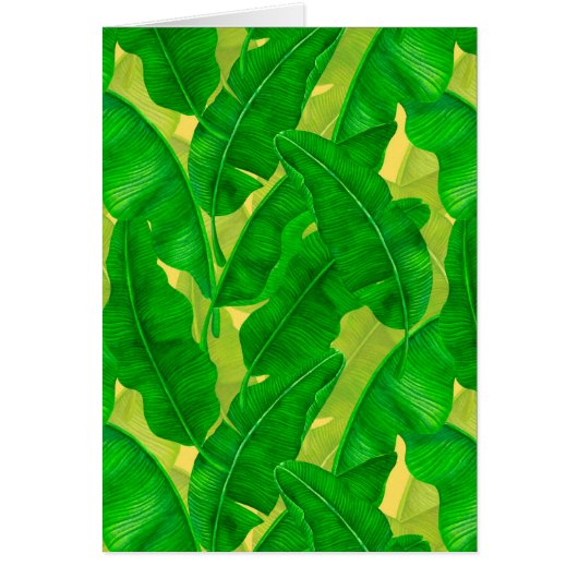 Banana leaves watercolor pattern (正面)