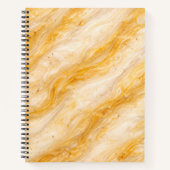 Banana Milkshake Marble Texture Design ノートブック (正面)