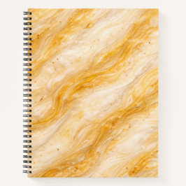 Banana Milkshake Marble Texture Design ノートブック