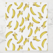 Banana Pattern Printed Wine Label ワインラベル (シングルラベル)