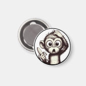 "Banana Peel Crisis Monkey" Magnet マグネット (正面/裏面)
