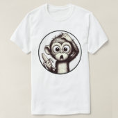 Banana Peel Crisis Monkey Tee Tシャツ (デザイン正面)
