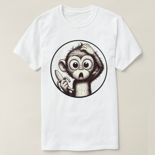 Banana Peel Crisis Monkey Tee Tシャツ (デザイン正面)