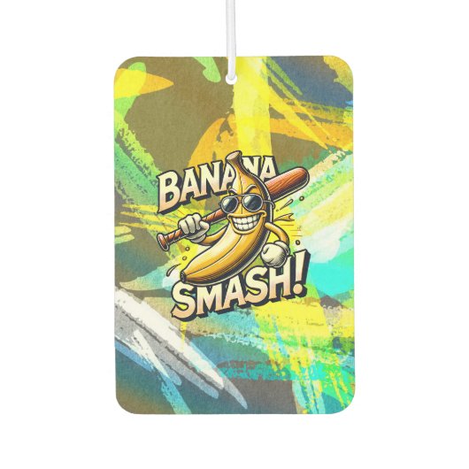 Banana Power-Up カーエアーフレッシュナー (正面)