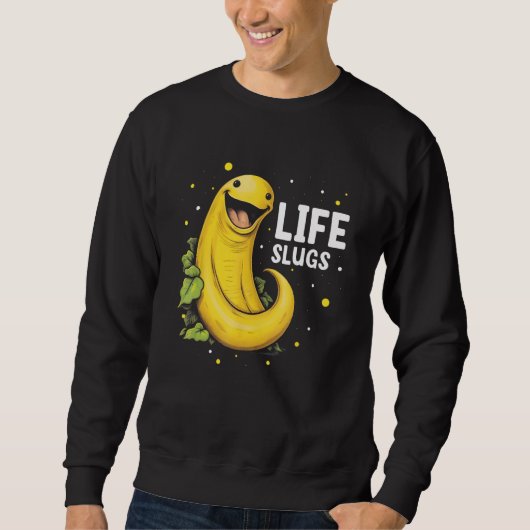Banana Slug Collecting Quote for Slug Science 18 スウェットシャツ (正面)