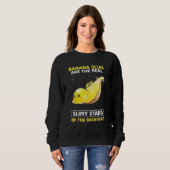 Banana Slug Collecting Quote for Slug Science 9 スウェットシャツ (正面フル)