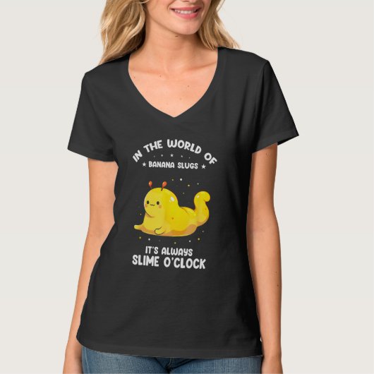 Banana Snail Catcher Quote for Banana Slug Tシャツ (正面)