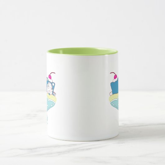 Banana split kittens "Momo, Coco and Biru" マグカップ (中央)