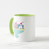 Banana split kittens "Momo, Coco and Biru" マグカップ (正面左)