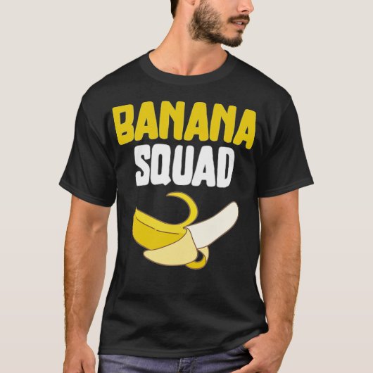Banana Squad Funny Banana Lovers Vegan Food Funny  Tシャツ (正面)