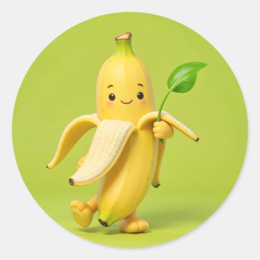  Banana Sticker ラウンドシール (正面)