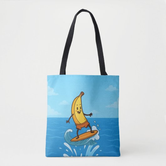 Banana Surfer トートバッグ (正面)
