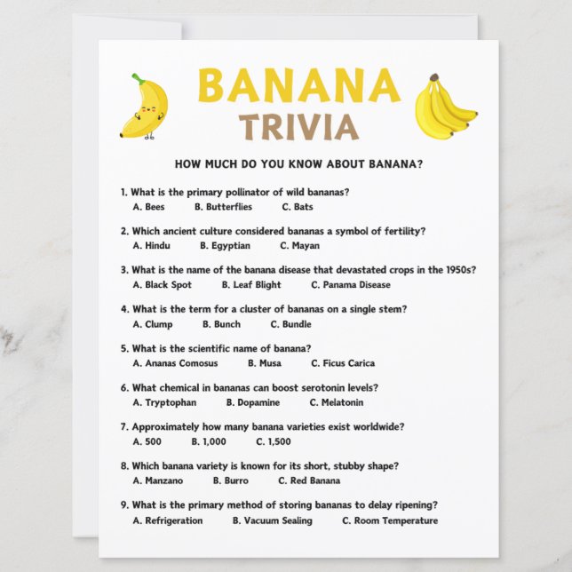 Banana Trivia Game (正面)