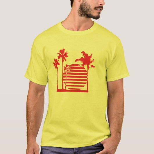 bananaharvest - Palm sun Tシャツ (正面)
