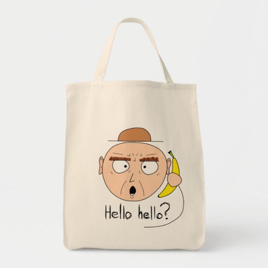 "Bananaphone"のキャンバスは袋に入れます(ライト) トートバッグ (正面)