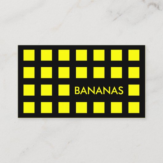 BANANAS (モダン正方形) 名刺 (正面)