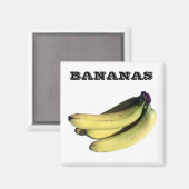 Bananas - (冷蔵庫用マグネットSqare) マグネット (正面/裏面)