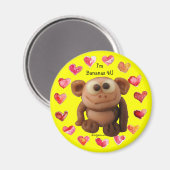 Bananas 4 U Love Monkey パーソナライズされた Magnets マグネット (正面/裏面)