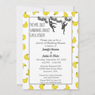 Bananas About You Jack and Jillウェディングシャワー